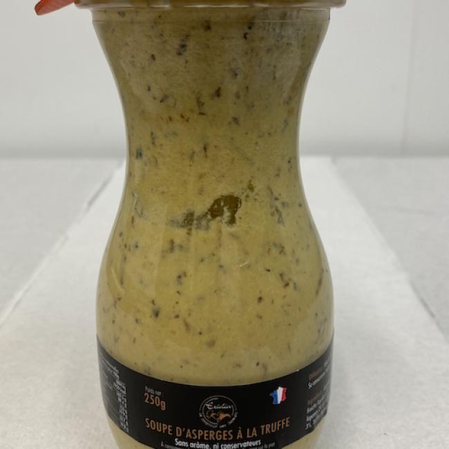 Soupe d'asperges vetes à la truffe du Périgord - Soupe d'asperges vertes à la truffe du Périgord
